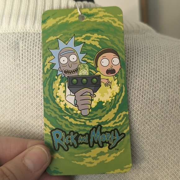 NWT Rick and Morty Sooooooper Soft Sweater - Picture 5 of 8